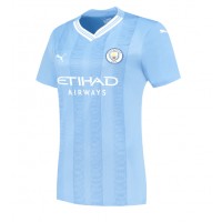 Koszulka piłkarska Manchester City Erling Haaland #9 Strój Domowy dla kobiety 2023-24 tanio Krótki Rękaw
